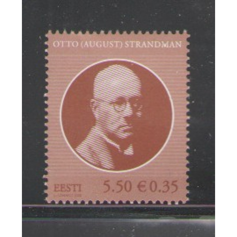 Estonia Sc 597 2008 Strandman stamp mint NH