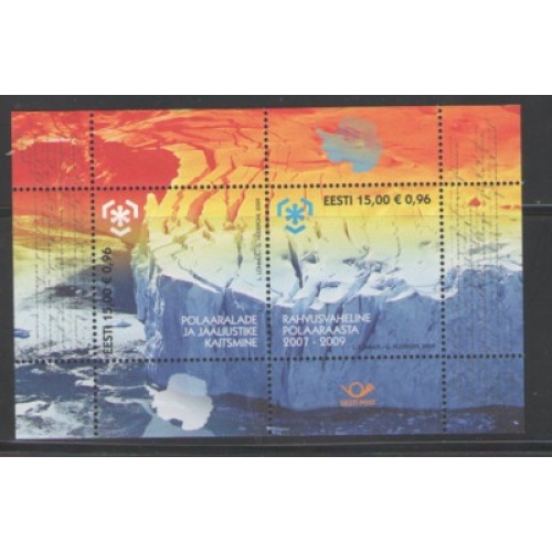 Estonia Sc 610 2009 International Polar Year stamp sheet mint NH