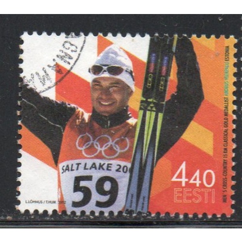 Estonia Sc 439 2002 Veerpale Gold Medal stamp  used