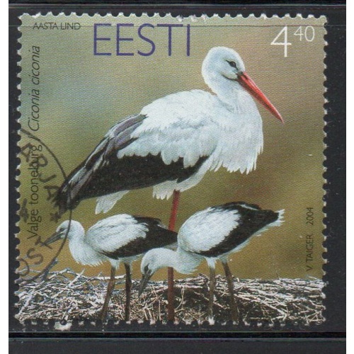 Estonia Sc 485 2004 White Stork stamp  used