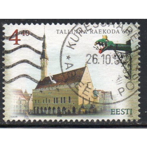 Estonia Sc 488 2004 Tallinn Town Hall stamp  used
