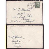 Canada-#9431 - 2c [ booklet stamp #150a ] KGV scroll - Lacombe,Alberta