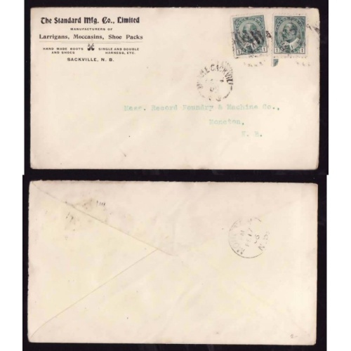Canada-cover #14351-1c(2)-Middle Sackville, NS-Fe 17 1906-The Standard