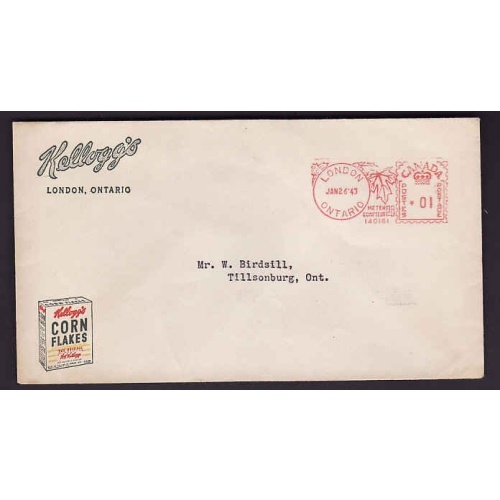 Canada-#9727-1c meter [#140161] printed matter-Middlesex County-London , Ont - Jan 26 1943-