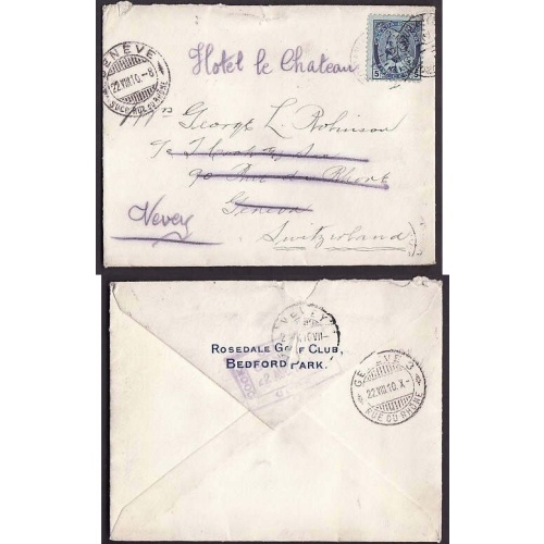 Canada-cover #10087-5c Edward-Geneva,Switzerland,re-directed-York Cnty-Toronto,
