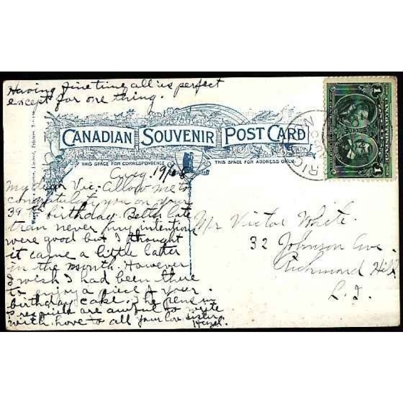 Canada-cover #10379-1c Tercentenary-p/c-Northumberland Cnty-Brighton, Ont-Au 20