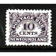 Newfoundland-Sc#J6- id12-unused NH 10c dark violet postage due-1939