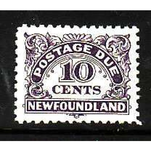 Newfoundland-Sc#J6- id12-unused NH 10c dark violet postage due-1939