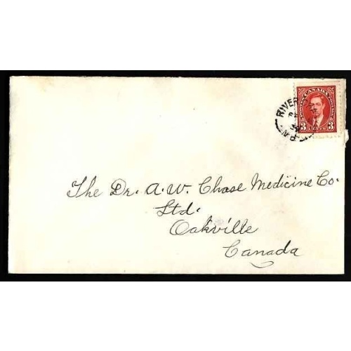 Canada-cover #10286 - 3c KGVI mufti - River Charles, NB  - Fe 1 1939