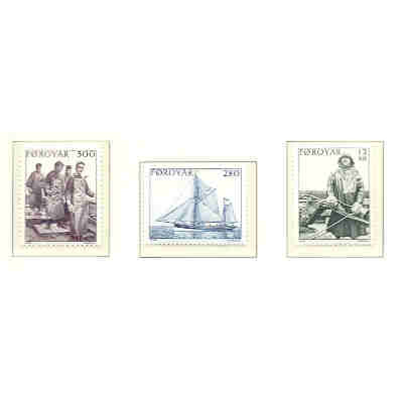 Faroe Islands Sc 112-4 1984 Fishing Industry stamp set mint NH