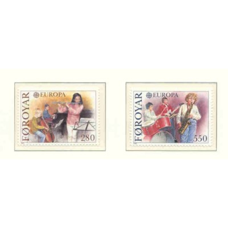 Faroe Islands Sc 125-6 1985 Europa stamp set mint NH