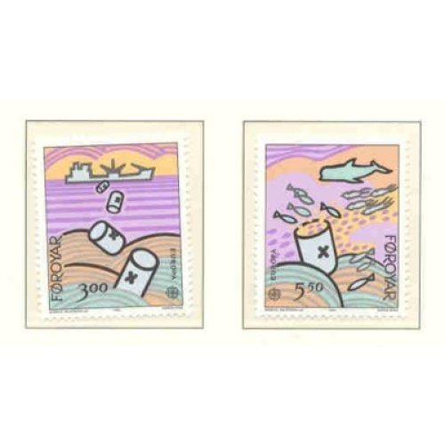 Faroe Islands Sc 143-44 1986 Europa stamp set mint NH