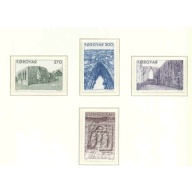 Faroe Islands Sc 182-85 1988 Cathedral Ruins stamp set mint NH