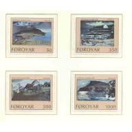 Faroe Islands Sc 212-15 1990 Danielsen Paintings stamp set mint NH