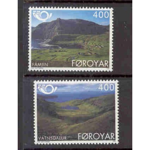 Faroe Islands Sc 280-81 1995 Tourism Nordica stamp set mint NH