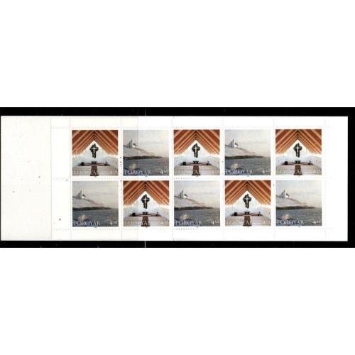 Faroe Islands Sc 345a 1998 Frederickschurch stamp booklet mint NH
