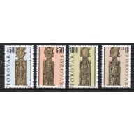 Faroe Islands Sc 389-392 2001 Pew Gables stamp set mint NH