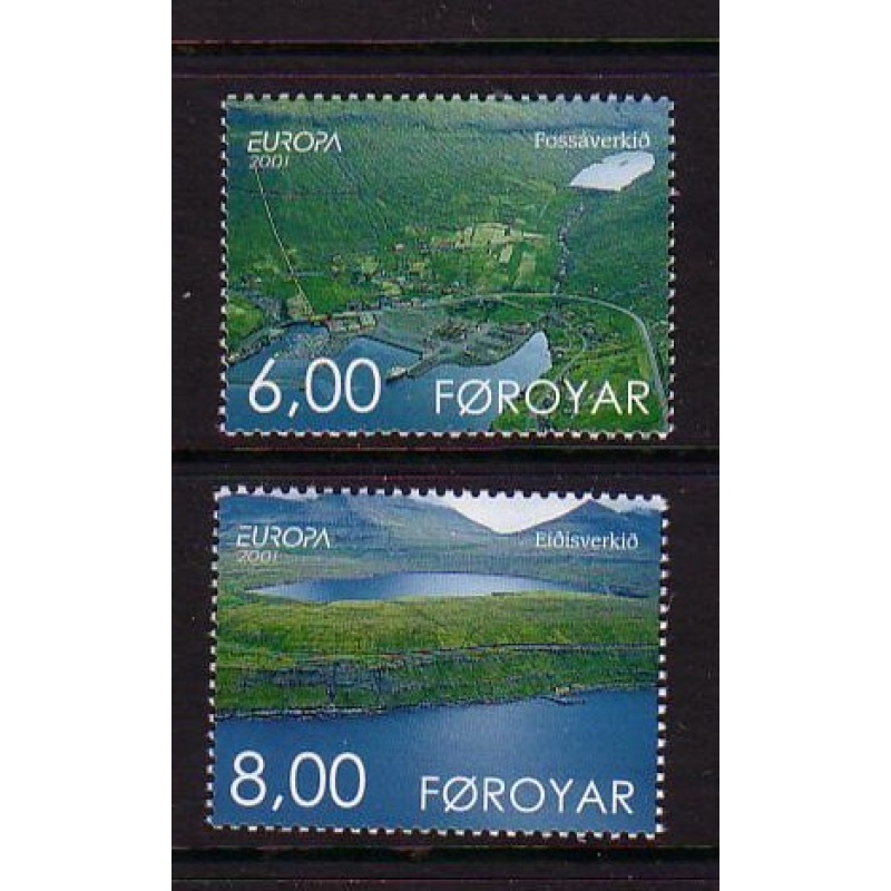 Faroe Islands Sc 401-402 2001 Europa stamp set mint NH