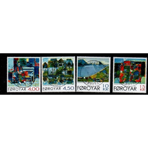 Faroe Islands Sc 393-94  2001 75th Anniversary Red cross stamp set used