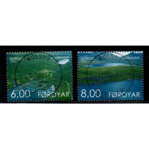 Faroe Islands Sc 401-2  2001 Europa stamp set used