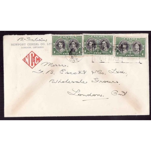 Canada-cover #13755-1c(3)-London Illustrated-CC NCC Newport Cereal Company-