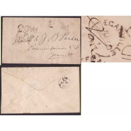 Canada-#9323 - Stampless-Renfrew County-Eganville , Ont single broken circle -