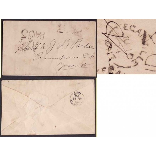 Canada-#9323 - Stampless-Renfrew County-Eganville , Ont single broken circle -