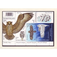 Finland Sc 1087 1998 Owls stamp souvenir sheet mint NH