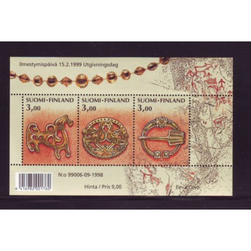 Finland Sc 1108 1999 Kalevala Women&#039;s Brooches stamp sheet mint NH