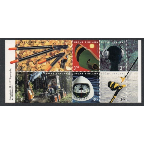 Finland Sc 1116 1999 Commercial Design stamp booklet pane mint NH