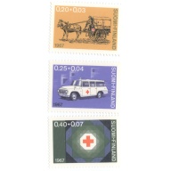 Finland Sc B182-84 1967  Red Cross  stamp set mint NH