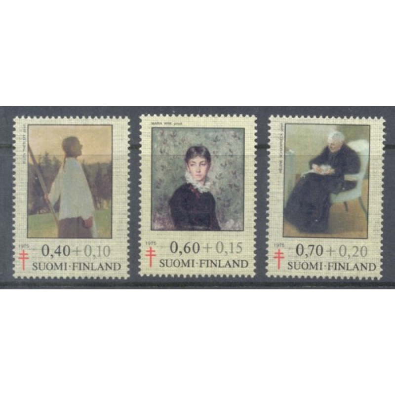 Finland Sc B203-05 1975 Paintings TB  stamp set mint NH