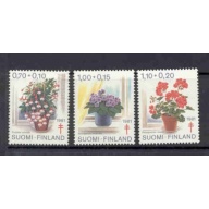 Finland Sc B224-26 1981 Flowers TB stamp set mint NH