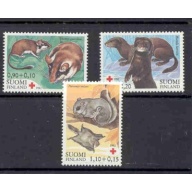 Finland Sc B227-B229 1982 Animals Red Cross stamp set mint NH