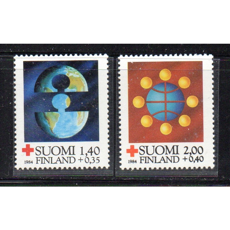 Finland Sc B233-34 Communications Red Cross stamp set mint NH