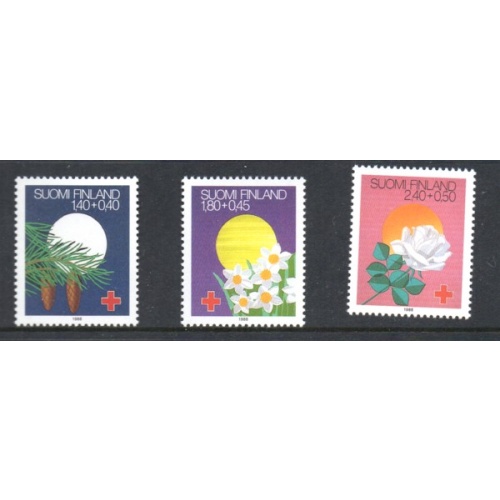 Finland Sc B238-40 1988 Festivals Red Cross stamp set mint NH
