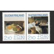 Finland Sc B244 1991 Paintings stamp set mint NH
