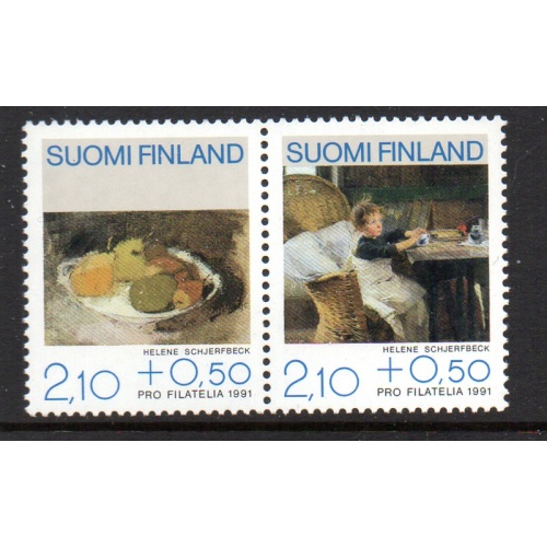 Finland Sc B244 1991 Paintings stamp set mint NH