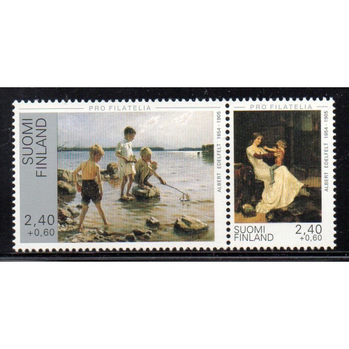 Finland Sc B252-53 1995 Paintings stamp set mint NH