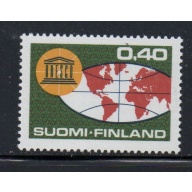 Finland Sc 440 1966 20th Anniversary UNESCO stamp set mint NH
