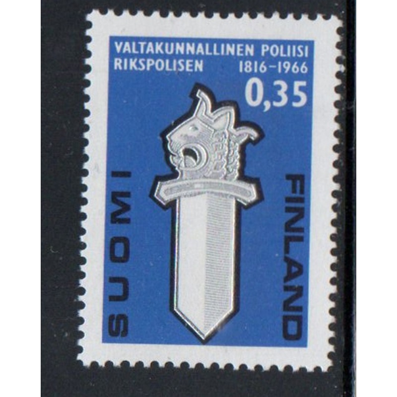 Finland Sc 441 1966 Police Emblem stamp mint NH