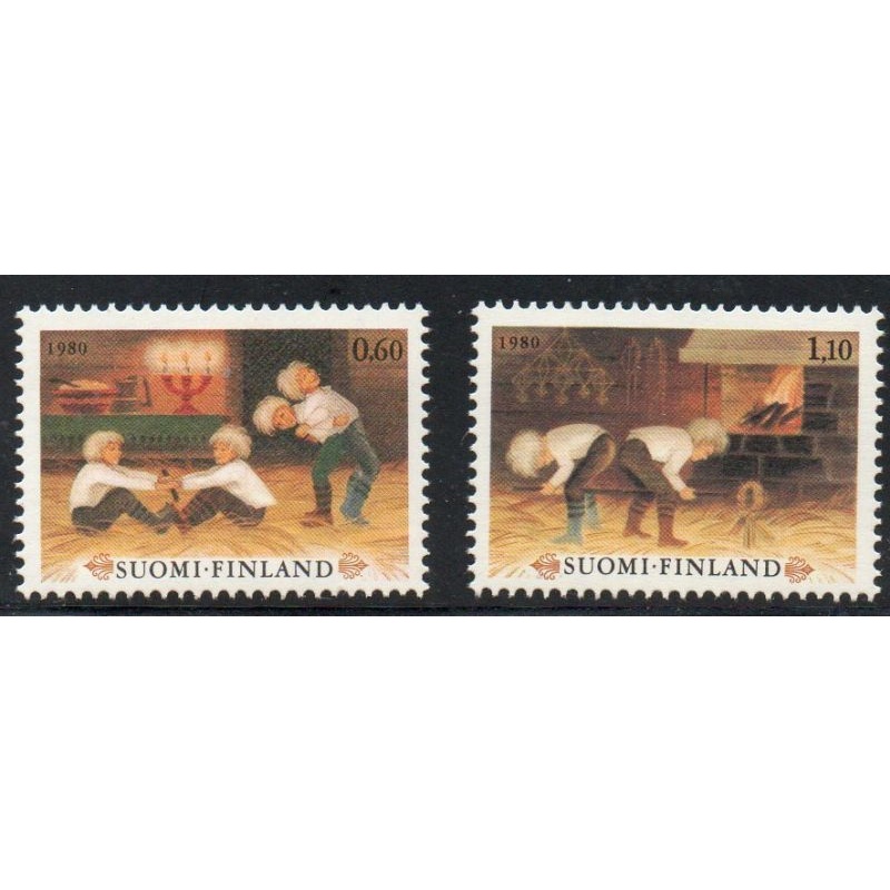 Finland Sc 650-651 1980 Christmas stamp set mint NH