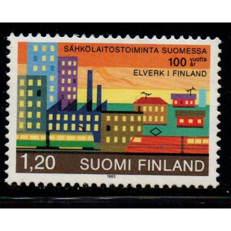 Finland Sc 666 1982 Electric Power Plant Anniversary stamp mint NH