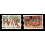 Finland Sc 673-674 1982  Christmas stamp set mint NH