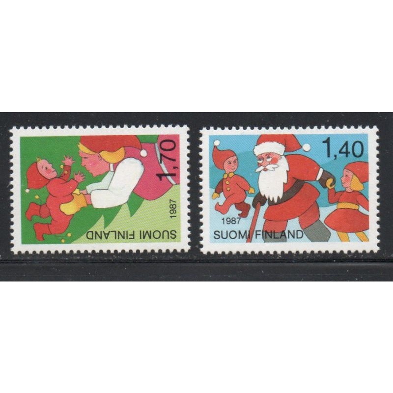 Finland Sc 763-764 1987 Christmas stamp set mint NH
