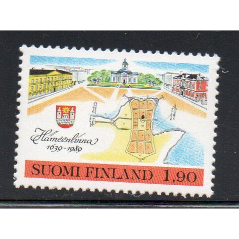 Finland Sc 785 1989 Hameenlinna Township Anniversary stamp mint NH