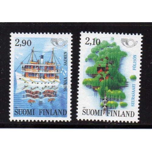 Finland Sc 864-868 1991 Tourism stamp set mint NH
