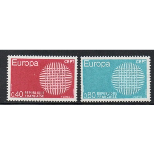 France  Sc 1271-72 1970 Europa stamp set mint NH