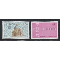 France  Sc 1303-04 1971 Europa stamp set mint NH