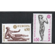France  Sc  1399-1400 1974 Europa stamp set mint NH